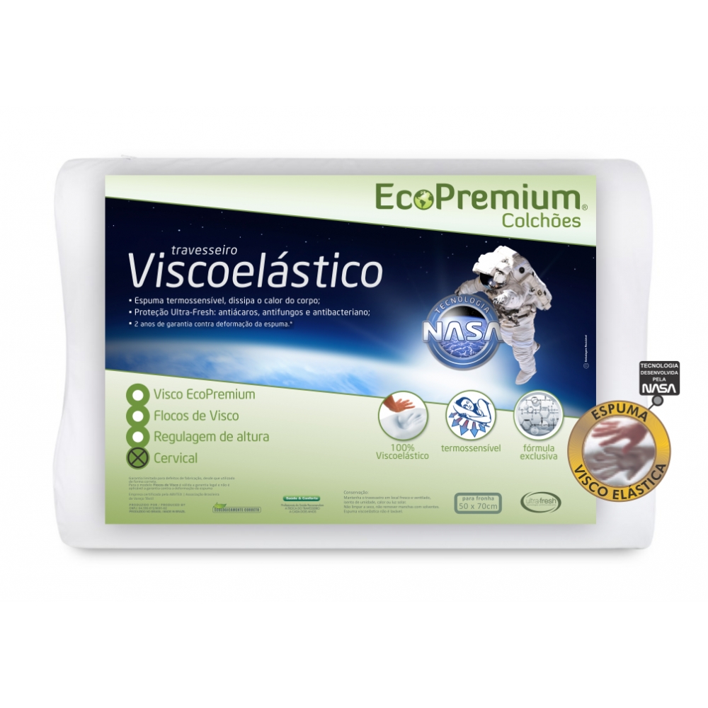 Foto 1 - Travesseiro EcoPremium - Premium Bambu Cervical