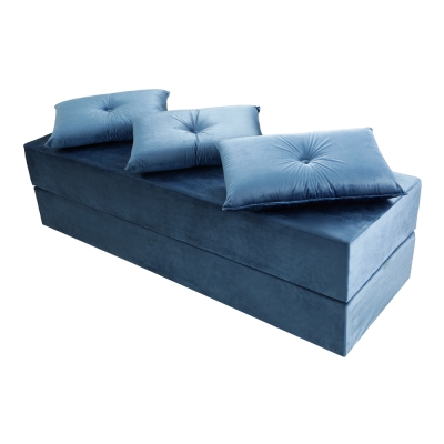 Sofanete cama azul - 60x180x45