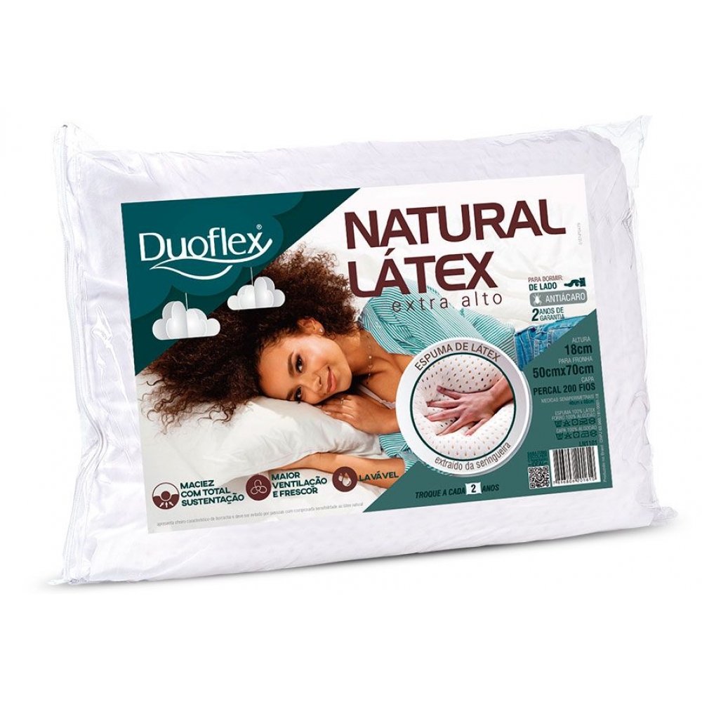 Foto 1 - Travesseiro Natural Látex Extra Alto - Duoflex